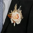 thumbnail image 4 of AOOOWER Beautiful Bridal Hand Bouquet Silk Flower Arrangement for Countrysides Wedding, 4 of 16