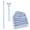Light Blue, variant on Aonerit Wedding Bow Ribbons, 12 Pack Satin Chair Bows, Elegant Ceremony Decorations, Party Chair Back Ribbon