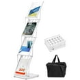 thumbnail image 1 of Soporte Plegable para Folletos QWORK 36x25x132cm 4 Bolsillos Blanco, 1 of 8