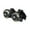 Black, variant on Mornei Heel Wheels Glowing Roller Wheels Sturdy Roller Shoes with Lights Roller Skating Black