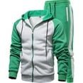 thumbnail image 1 of Men's European And American Style Relaxed Leisure Color Block Autumn And Winter 3D Sports Suit, 1 of 3