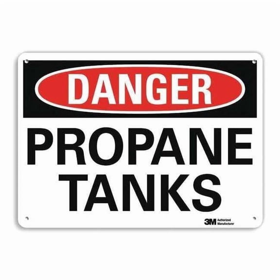 Lyle Danger Sign,10 in x 14 in,Aluminum U3-1940-RA_14X10