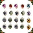thumbnail image 2 of Exceart 100pcs Oval Doll Eyes Resin Craft Eyes-hollow Doll Bear Craft Eyes Realistic Plastic Fake Ey, 2 of 5