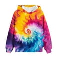 thumbnail image 7 of MKOSPLRT Oversized Hoodies for Kids 2-14Y Fall Tie Dye Sweatshirts Long Sleeve Drop Shoulder Fleece Pullover Tops with Pockets, 7 of 7
