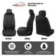 thumbnail image 4 of Fundas de Asiento para Auto CAROMOP de Lujo en Cuero Sintético y Tela Negra, 4 of 8