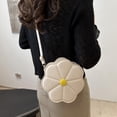 thumbnail image 6 of Trendy Flower Shaped PU Leather Crossbody Bag - Adjustable Strap Shoulder Purse Satchel for Women and Girls,Adjustable Strap Shoulder Purse Satchel (1pc - L ), 6 of 6