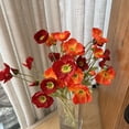 thumbnail image 4 of 5 Pack Artificial Poppy Flowers Silk Poppy Flowers with Stems, 4 of 7