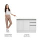 thumbnail image 3 of Mueble De Cocina 2 Puertas 3 Cajones 120cm Glamy Madesa - Blanco, 3 of 10