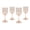 Pink, variant on Just Feed Me by Jessie James Decker 4-Piece 12oz Stemmed Wine Glass Set, Blue