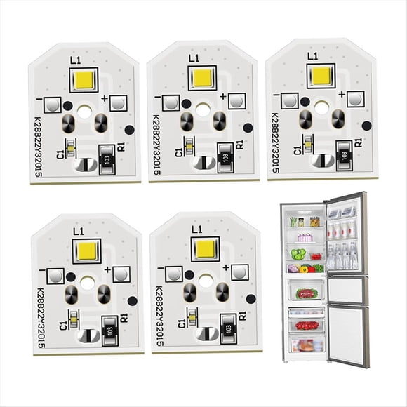 5 Pcs WR55X11132 Refrigerator Light LED Bulb Compatible with 3033142 WR55X25754 WR55X26486 PS4704284 EAP12172918