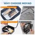 thumbnail image 4 of Bolsa de aseo Moyad aprobada por la TSA, transparente, paquete de 3 unidades, para viajes, 4 of 8