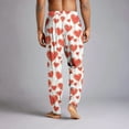 thumbnail image 5 of Fgvctg Valentine's Day Pajama Pants Mens Lightweight Elastic Bottom Sleepwear Pajamas Pant Comfy Heart Graphic High Waisted Pj Spring Drawstring Lounge Pants with Pockets Watermelon Red 2XL, 5 of 6