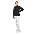 thumbnail image 2 of Blusa tejida de cuello alto Juvenil, 0248 (Negro) negro G, 2 of 4