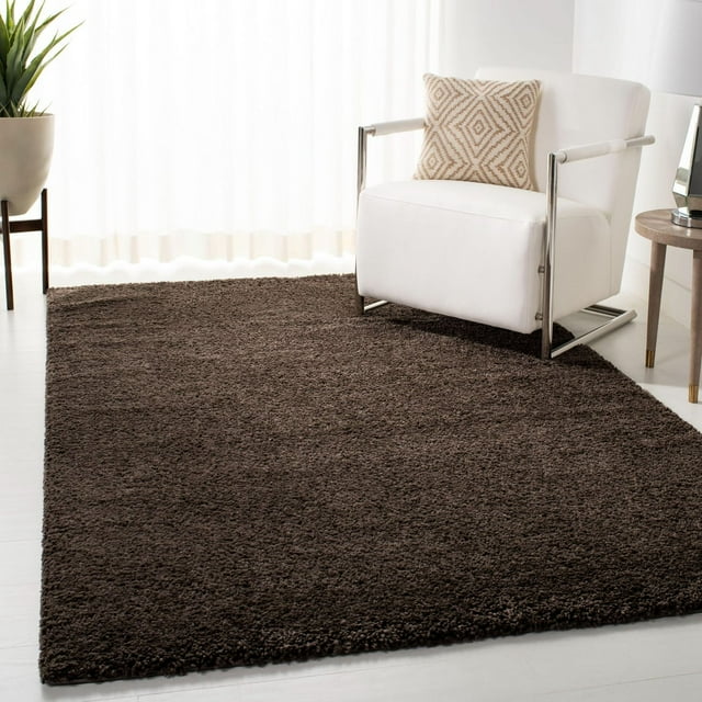 SAFAVIEH August Carlene Solid Plush Shag Area Rug