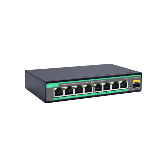 Conmutador PoE LINOVISION 2.5G gestionado en la nube con enlace ascendente SFP de 10 G