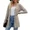 Khaki, variant on Women's Long Sleeve Cardigan Sweater Lightweight Button Down Brushed Knit Tops with Pockets S~3XL