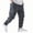 Dark Gray, variant on Cargo Pants for Men Zip Large Pockets Techwear Trousers Elastic Waist Wide Leg Baggy Streetwear Casual Pants Black L