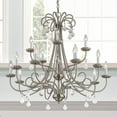 thumbnail image 3 of Livex Lighting Daphne 15 Light Foyer Chandelier in Brushed Nickel, 3 of 9