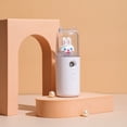 thumbnail image 1 of Mist Facial Sprayer USB Humidifier Rechargeable Nebulizer Face Steamer Moisturizing Beauty Instruments Face Skin Care Tools, Cute Rabbit White, 1 of 4