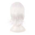 thumbnail image 4 of LinYooLi 16 Inch/40 cm Short Side Bangs Synthetic Fiber Cosplay Layered Wig (White/Azure Blue), 4 of 4