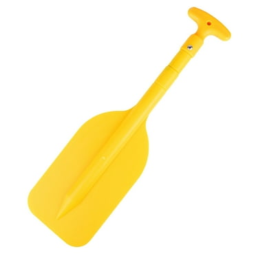 Chidian 1Pc Durable Afloat Float Boat Oars Kayak Paddle Alloy Boat Paddle Canoe Rafting Double Ended Collapsible Paddle(Yellow)