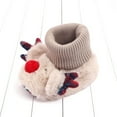thumbnail image 3 of URMAGIC Baby Boy Girl Indoor Faux Booties Toddler Cartoon Winter Shoes Infant Fleece Slippers, 3 of 5