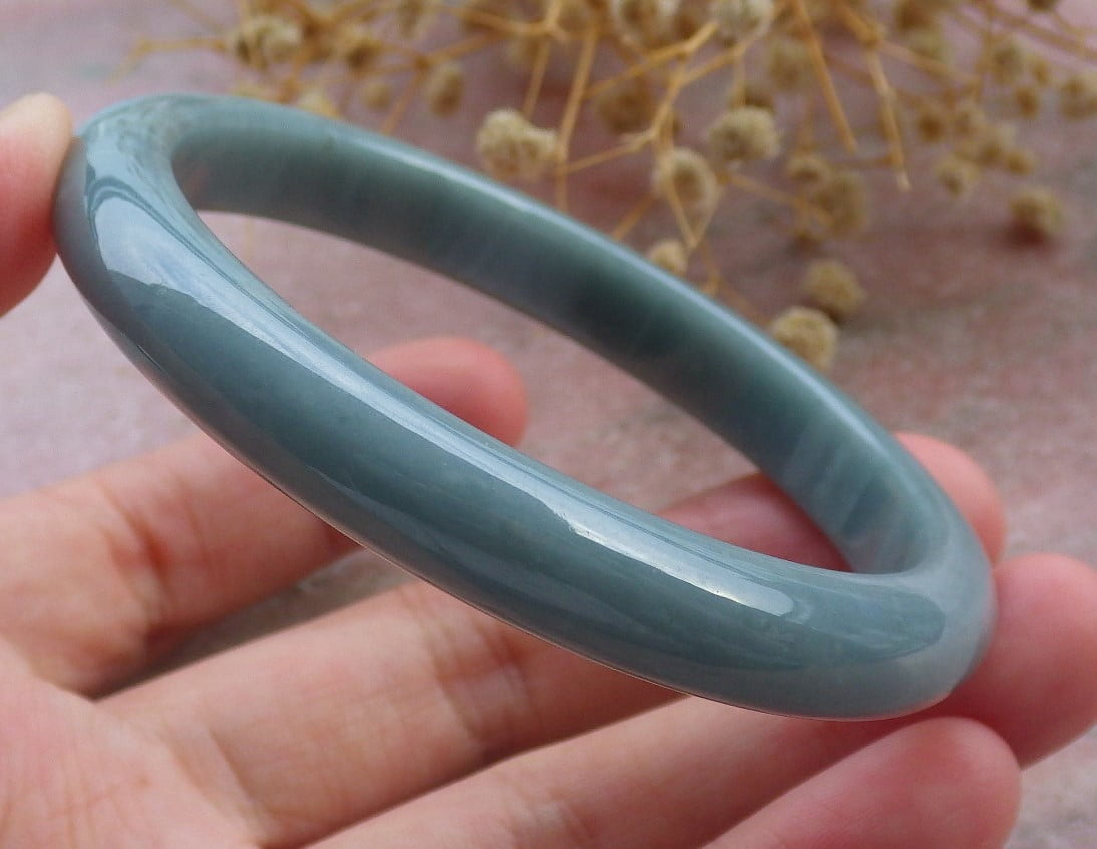 Green Natural A JADE Jadeite Bangle Bracelet 57 mm 680249 TN