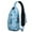 Sky-blue-152, variant on Crossbody Sling Backpack for Women Men Green Dolphin Figure Shoulder Sling Crossbody Casual Chest Bag for Travel Sports Running Hiking