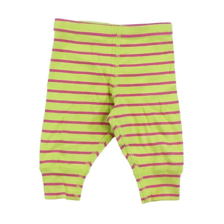 

Pre-owned Hanna Andersson Girls Green | Pink | Stripes Leggings size: 3-6 Months
