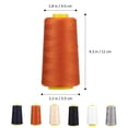 thumbnail image 2 of 6pcs Bobbin Thread Sewing Thread Spools Polyester Threads Embroidery Threads Sewing Supplies 3000 Yards, 2 of 9