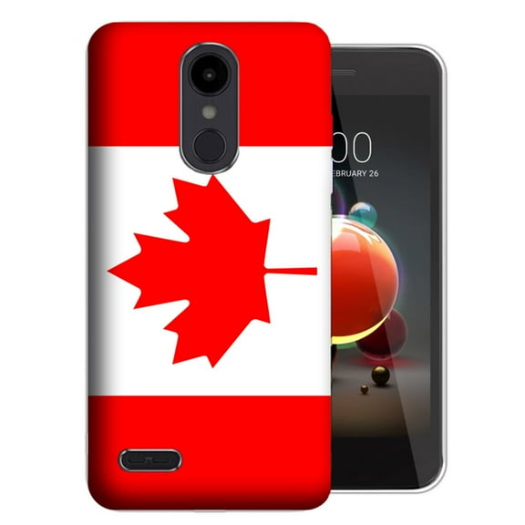 MUNDAZE LG Aristo 3 / 2 / Tribute Dynasty / Zone 4 Canada Flag Design TPU Gel Phone Case Cover