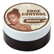 On Natural Edge Control Hair Colored Gel Brown 1 Oz.