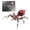 Red, variant on 3D Metal Puzzle Spider for Adults to Build, DIY Assembly 3D Steampunk Metal Mechanical War Spider Jigsaw Puzzle Model Kit, Birthday Xmas Gifts (602 PCS)