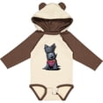 thumbnail image 3 of Inktastic Scottie Dog in Plaid Boys or Girls Long Sleeve Baby Bodysuit, 3 of 5