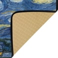 thumbnail image 6 of SKYSONIC 39x20 Inch Area Rug Van Gogh The Starry Night Art Door Mat Washable Non-Slip Throw Floor Carpet, 6 of 7