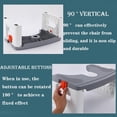 thumbnail image 5 of Step Stool Toilet Assistance for Adults, Ergonomic Bathroom Poop Stool for Squatting Posture, Portable Plastic Potty Stool for Adults Foldable Bathroom Leg Raiser Stand Feet - Anti-Slip Feet, 5 of 14