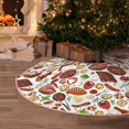 thumbnail image 5 of Fotbe Cooking Bbq Pattern Christmas Tree Skirt, Tree Skirts Plush Christmas Decorations, Christmas Tree Skirts Xmas Decorations Holiday Party Decor-30", 5 of 6