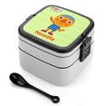 thumbnail image 1 of Noodle y Pals Fiambrera de Doble Capa, Contenedor de Almuerzo Portátil Apilable, Almacenamiento de Alimentos Hermético a Prueba de Fugas, 1000ml, 1 of 6