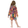thumbnail image 7 of FORMRS Niños Bathrobe Unisex Hooded Robe Soft Plush Pajamas Sleepwear, Size 2-3T, Purple Jar, 7 of 7