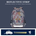 thumbnail image 5 of FORMRS Unisex School Backpack 17" Student Travel Bag with Laptop Compartment, Purple Retro Flower, 5 of 7