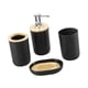 thumbnail image 5 of Juego de 4 Accesorios de Baño Macarena Jabón Multiusos Decoración Moderna Negro, 5 of 8