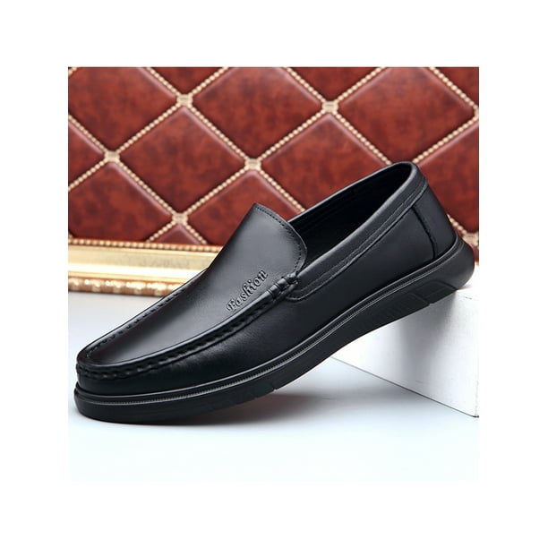 Woobling Mens Loafers Classic Dress Shoe Slip On Flats Lightweight
