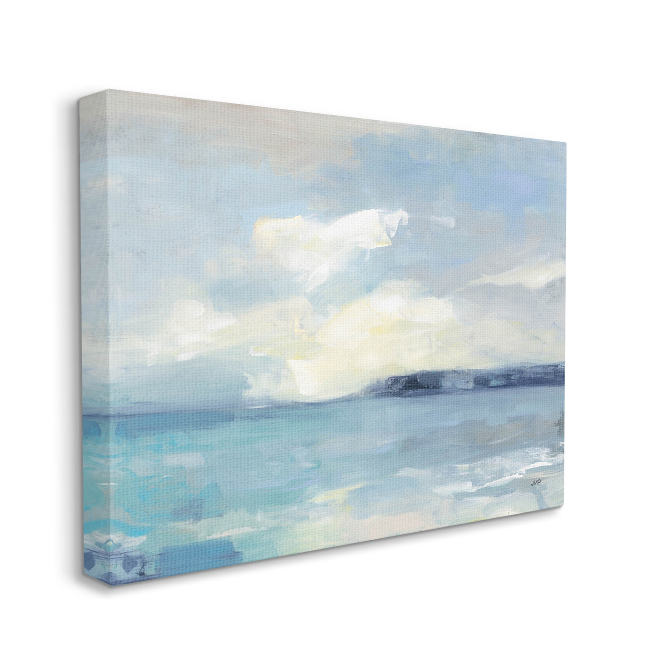 Stupell Industries Abstract Ocean View Landscape Painting Gallery Wrapped Canvas Print Wall Art, Design by Julia Purinton