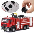 thumbnail image 6 of Almencla 1/32 Fire Truck Vehicle Pull Back Fire Truck Portable Travel Toy Friction Powered Vehicle with Lights Sounds Adults Boy Girls, 6 of 8
