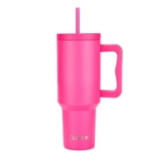 Cubitt Insulated Stainless Steel 40 oz Tumbler with Handle and Straw Lid, Cupholder Friendly