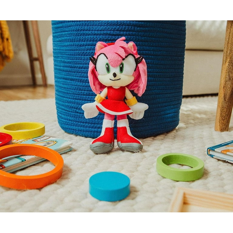 Sonic The Hedgehog, Plush Clip, 8 inch Amy Rose, Official Collectible
