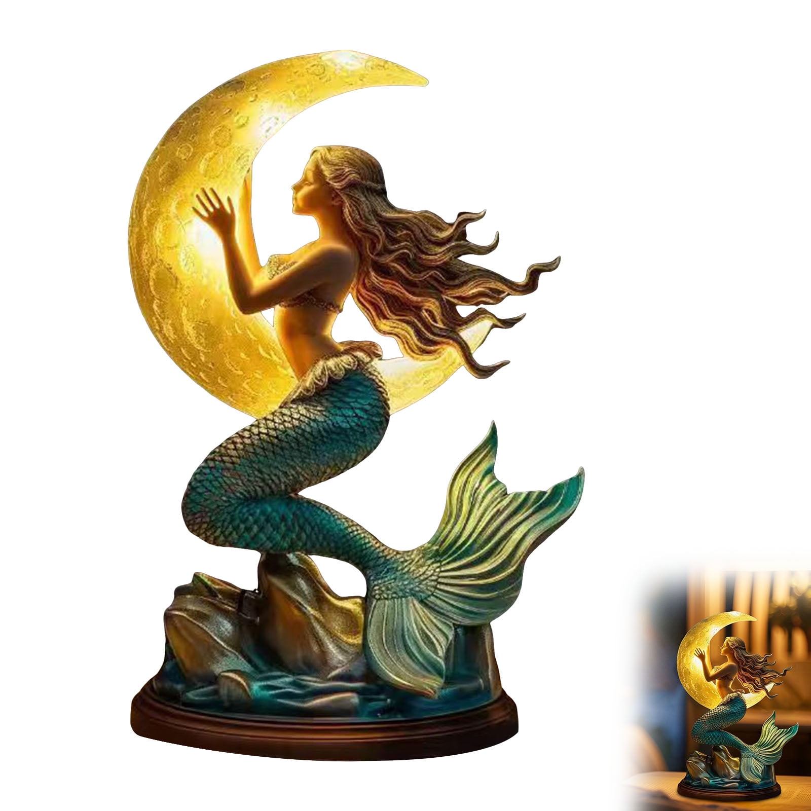 Cute Table Lamp 3D Resin Reading Lamp for Bedroom Livingroom Nightstand, Night Light for Home Decor, Birthdays Gifts for Mom Wife Girlfriend Friend