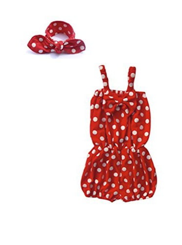 BNWT Baby Girls red and White Strawberry and Polka dot Dress Knickers Hairband 