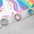 thumbnail image 4 of Homewish Dreamy Unicorn Teens Black Out Curtains, Girly Pink Cartoon Animal Curtains Pack of 2 (42x63 Each), Rainbow Plant Bedroom Curtains, Curtains and Drapes Decor, 4 of 6