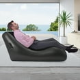 thumbnail image 6 of Inflatable Sofa Bed Foldable S-shaped Blow Up Couch Flocking Fabric Sleeping Pad with Air Pump, 6 of 16